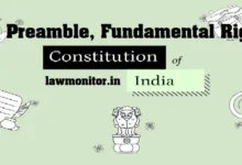 CONSTITUTIONAL FRAMEWORK AND RELATED LAWS IN INDIA - The Preamble, Fundamental Rights