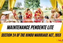 Maintenance Pendente lite Hindu Marriage Act, 1955 | Lawmonitor