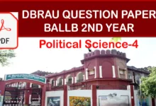 Political Science ballb dbrau