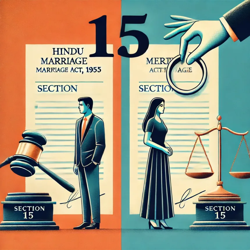 Section 15 of the Hindu Marriage Act, 1955